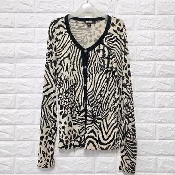 S DKNY 도나카란 지브라 캐시미어 가디건 C925 2