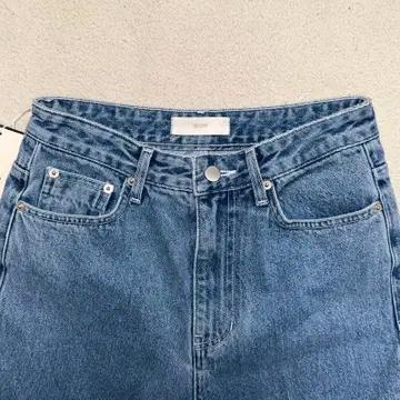 새상품 브론 울림 와이드 데님 팬츠 중청 S 3