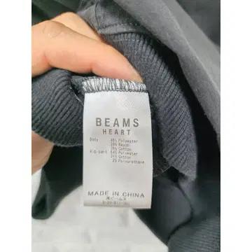 Free 빔즈 BEAMs 블랙 라운드 티 C989 4