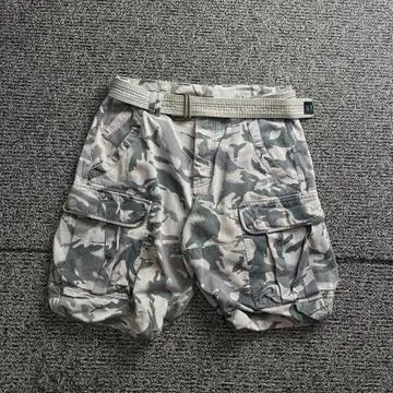 아르마니 아카이브 벨티드 카모플라쥬 카모 팬츠 3674 3