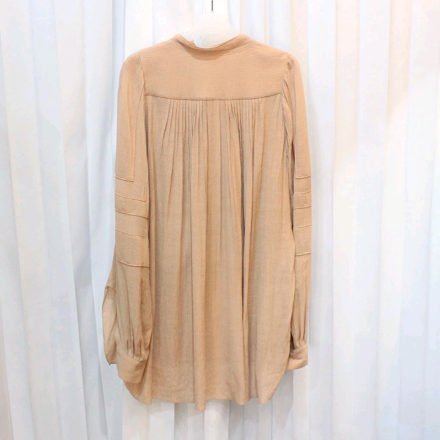 프리사이즈 한섬 시스템 레이온혼방 롱 블라우스 5