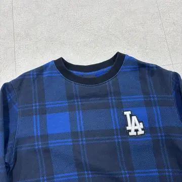 Mlb 다저스 체크 스몰로고 맨투맨 3