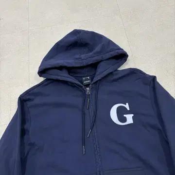 골스튜디오 g로고 네이비 후드집업 3