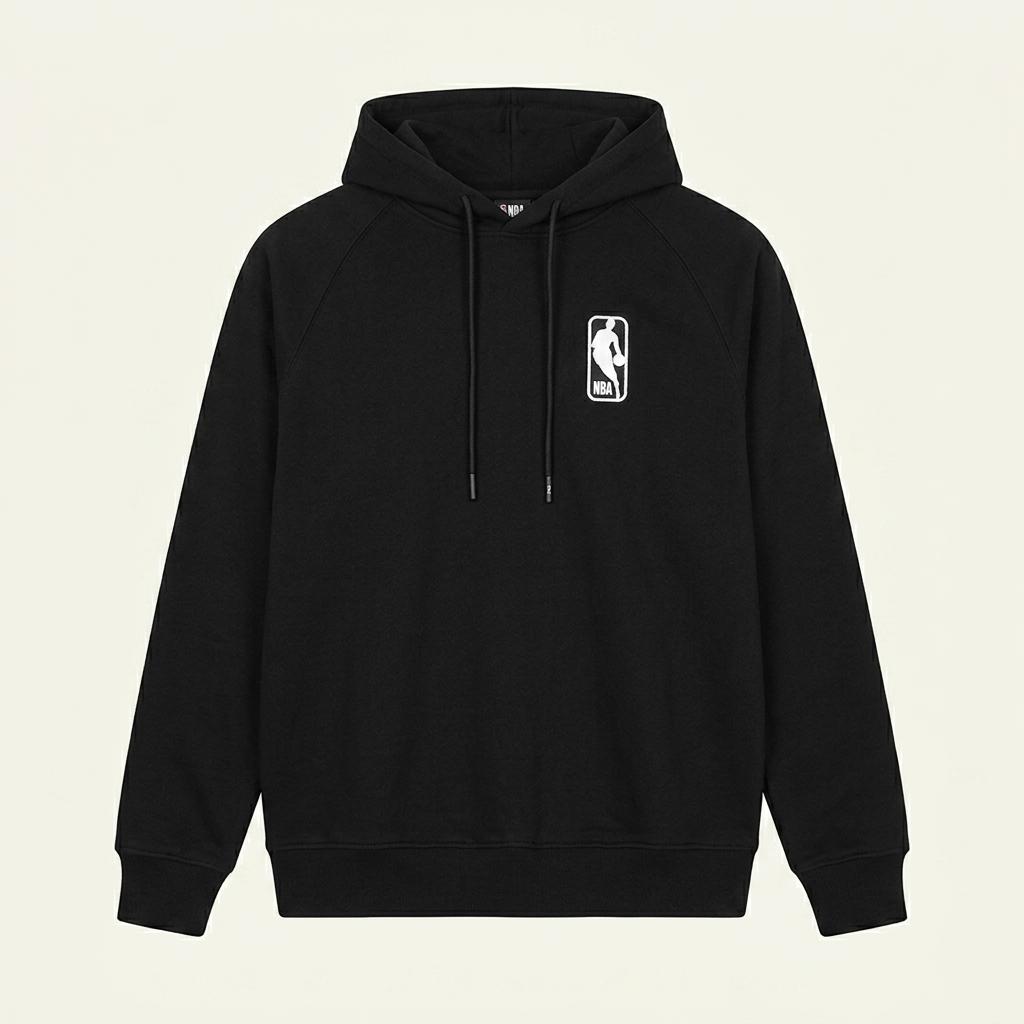 NBA 스윙맨 로고패치 오버핏 후드티 블랙 1
