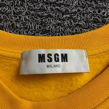 MSGM 밀라노 센터 빅로고 크루넥 맨투맨 3735 5
