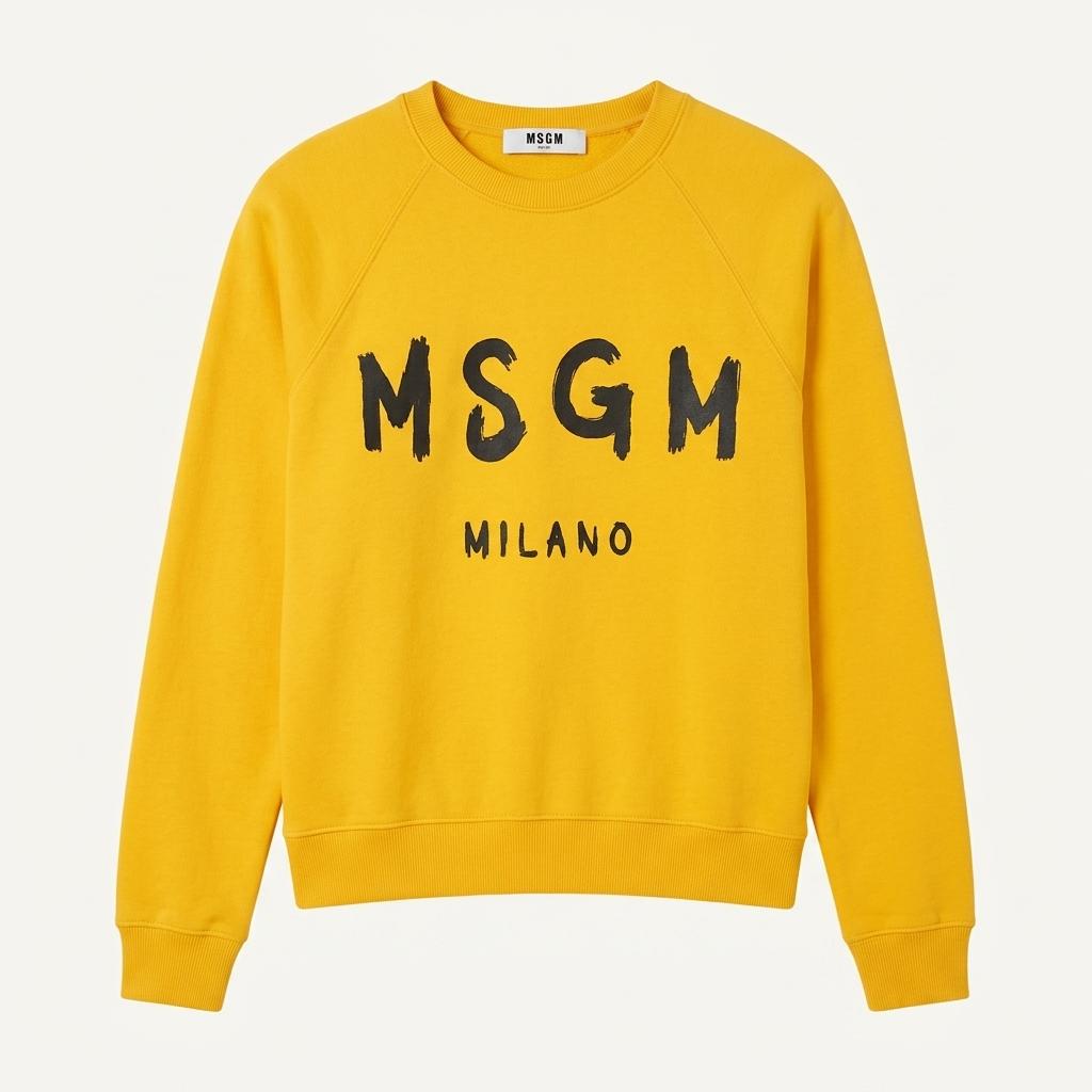 MSGM 밀라노 센터 빅로고 크루넥 맨투맨 3735 1