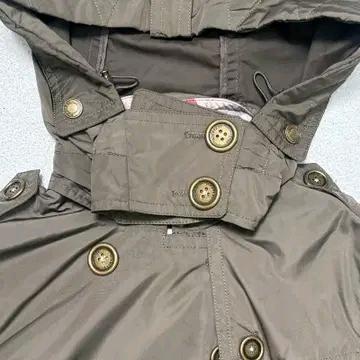 BURBERRY BRIT 후드 트렌치 코트 M 6