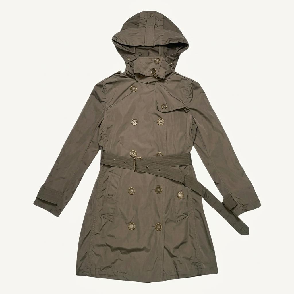 BURBERRY BRIT 후드 트렌치 코트 M 1