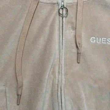 GUESS 크롭 후드집업 피치 XS 6