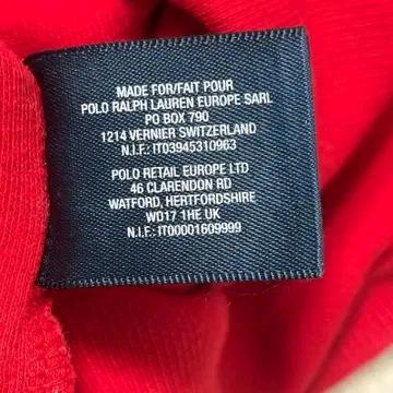 POLO RALPH LAUREN 빅포니 하프 집업 니트 레드 XL 8