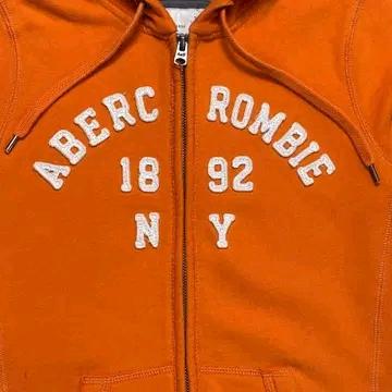 ABERCROMBIE & FITCH 1892 자수 후드집업 오렌지 S 3