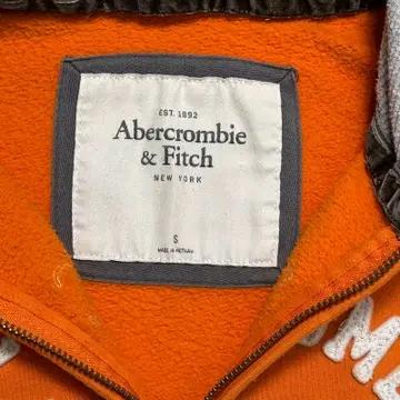 ABERCROMBIE & FITCH 1892 자수 후드집업 오렌지 S 5