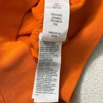 ABERCROMBIE & FITCH 1892 자수 후드집업 오렌지 S 9