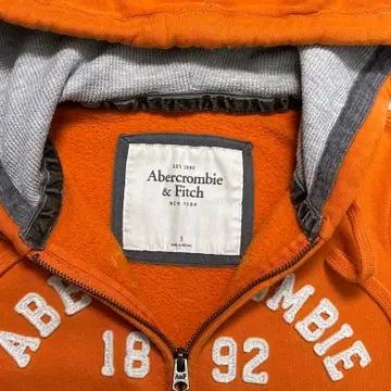 ABERCROMBIE & FITCH 1892 자수 후드집업 오렌지 S 6