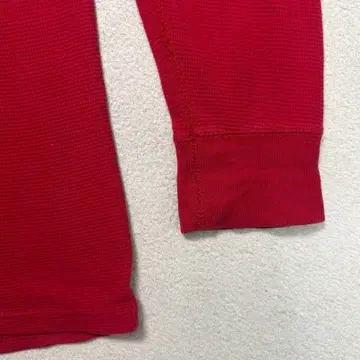 POLO RALPH LAUREN 크루넥 와플 롱슬리브 레드 M 4
