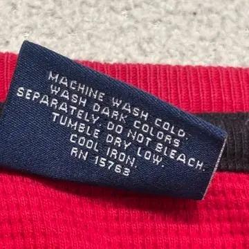 POLO RALPH LAUREN 크루넥 와플 롱슬리브 레드 M 6
