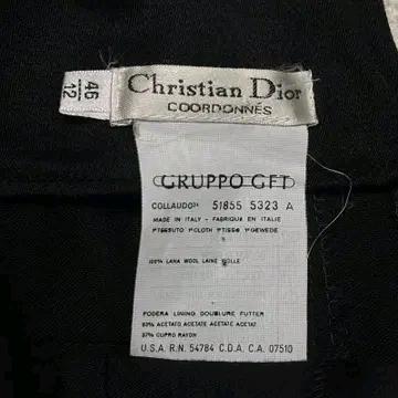 CHRISTIAN DIOR 울 팬츠 블랙 46 7