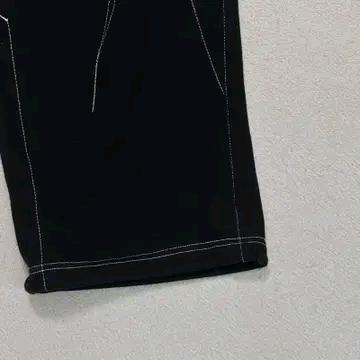 TRAVEL 블랙 스티치 와이드 팬츠 블랙 L 4
