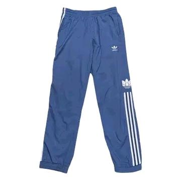 ADIDAS 스트라이프 우븐 조거팬츠 블루 S 2