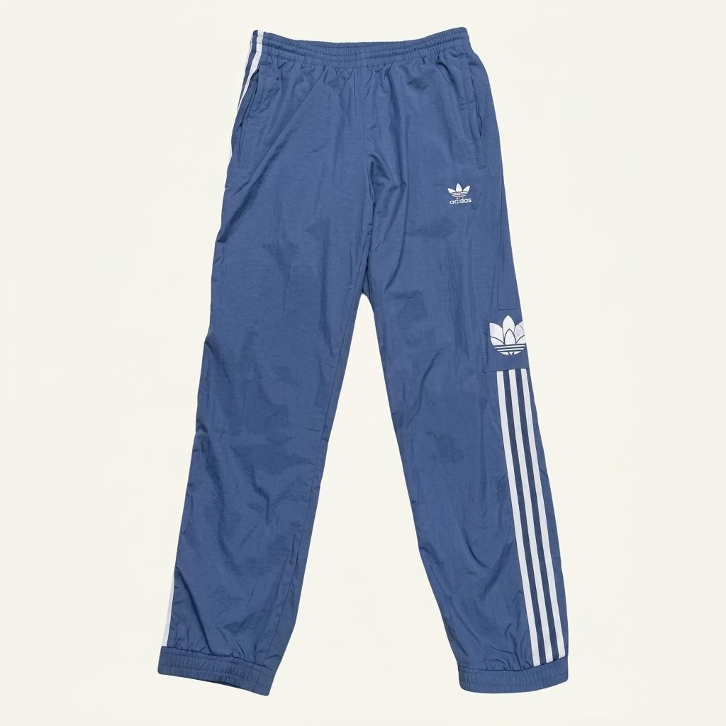 ADIDAS 스트라이프 우븐 조거팬츠 블루 S 1