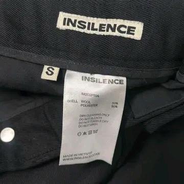 INSILENCE 와이드 울 팬츠 블랙 S 7