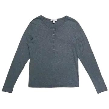 COS 롱슬리브 헨리탑 그레이 멜란지 L 2