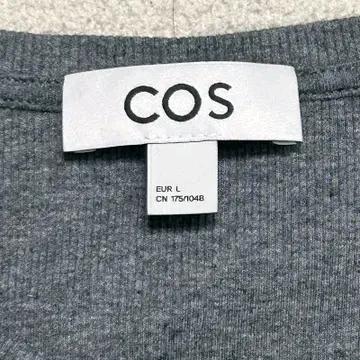 COS 롱슬리브 헨리탑 그레이 멜란지 L 5