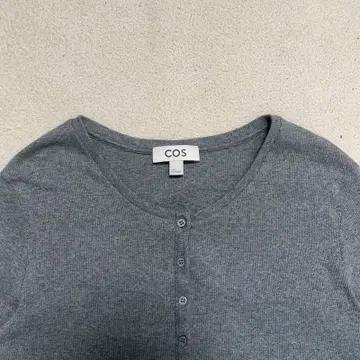 COS 롱슬리브 헨리탑 그레이 멜란지 L 4