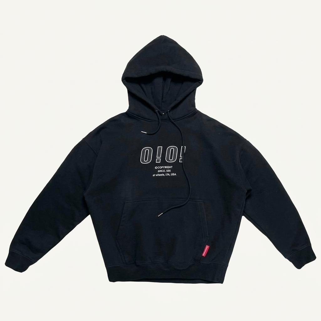 오아이오아이 컬렉션 시그니쳐 후드 블랙 M 1