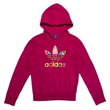 아디다스 파이어버드 후드티 핑크 UK 8 2