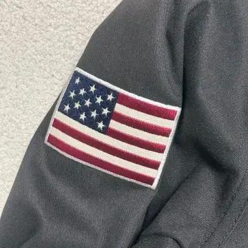 세인트페인 USA 성조기 미니멀 코치 자켓 S 5