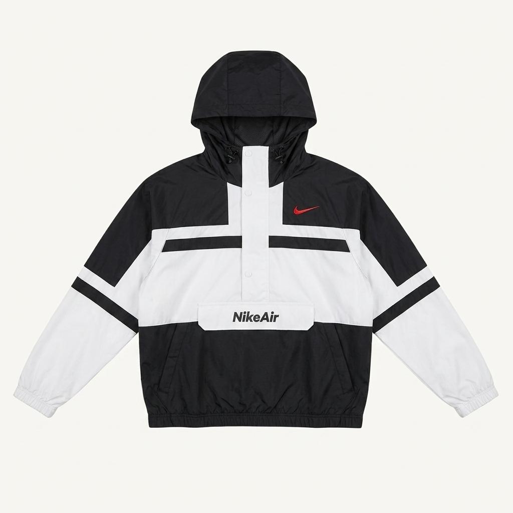 나이키 에어 아노락 자켓 화이트&블랙 XXL 1