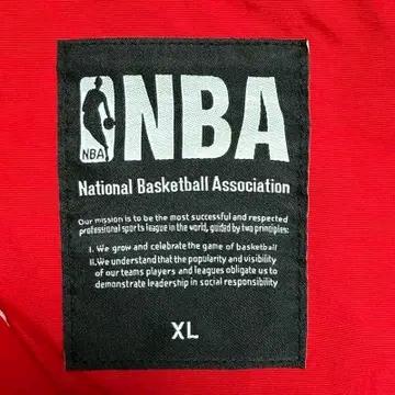 NBA 시카고 볼스 팀로고 아노락 후드티 레드 XL 5