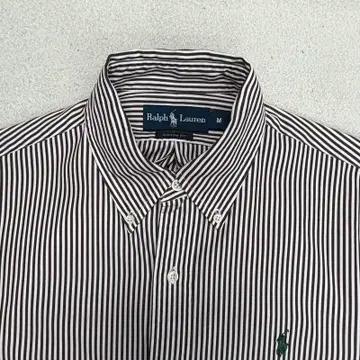 랄프로렌 커스텀핏 스트라이프 셔츠 브라운&화이트 M 4