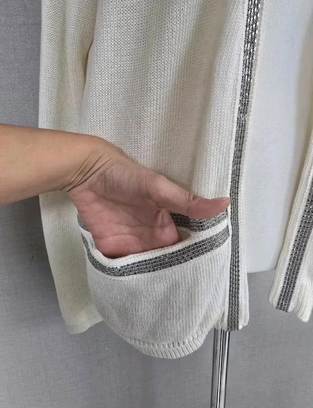 마쥬 비즈라인 린넨혼방 가디건 7