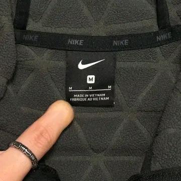 NIKE 플리스 후드집업 블랙 M 6