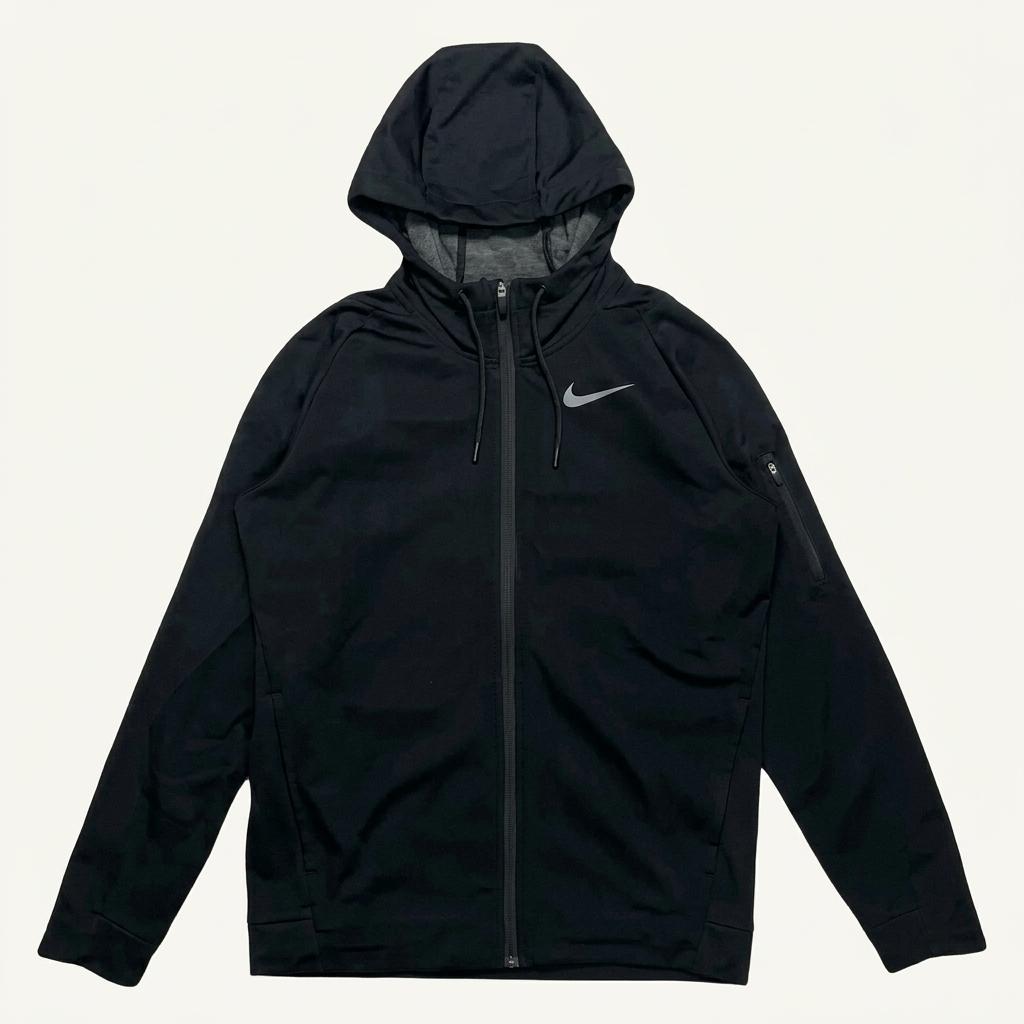 NIKE 플리스 후드집업 블랙 M 1