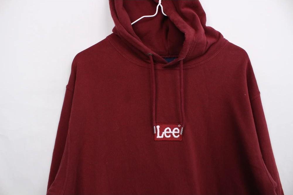 LEE 레터링 포인트 베이직 후드티 4