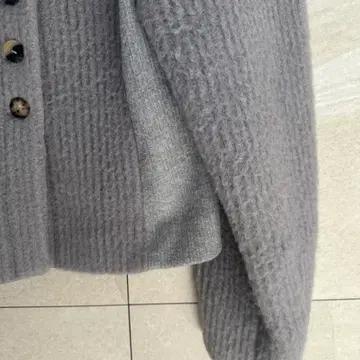 마뗑킴 볼륨 카디건 자켓 울 자켓 그레이 8