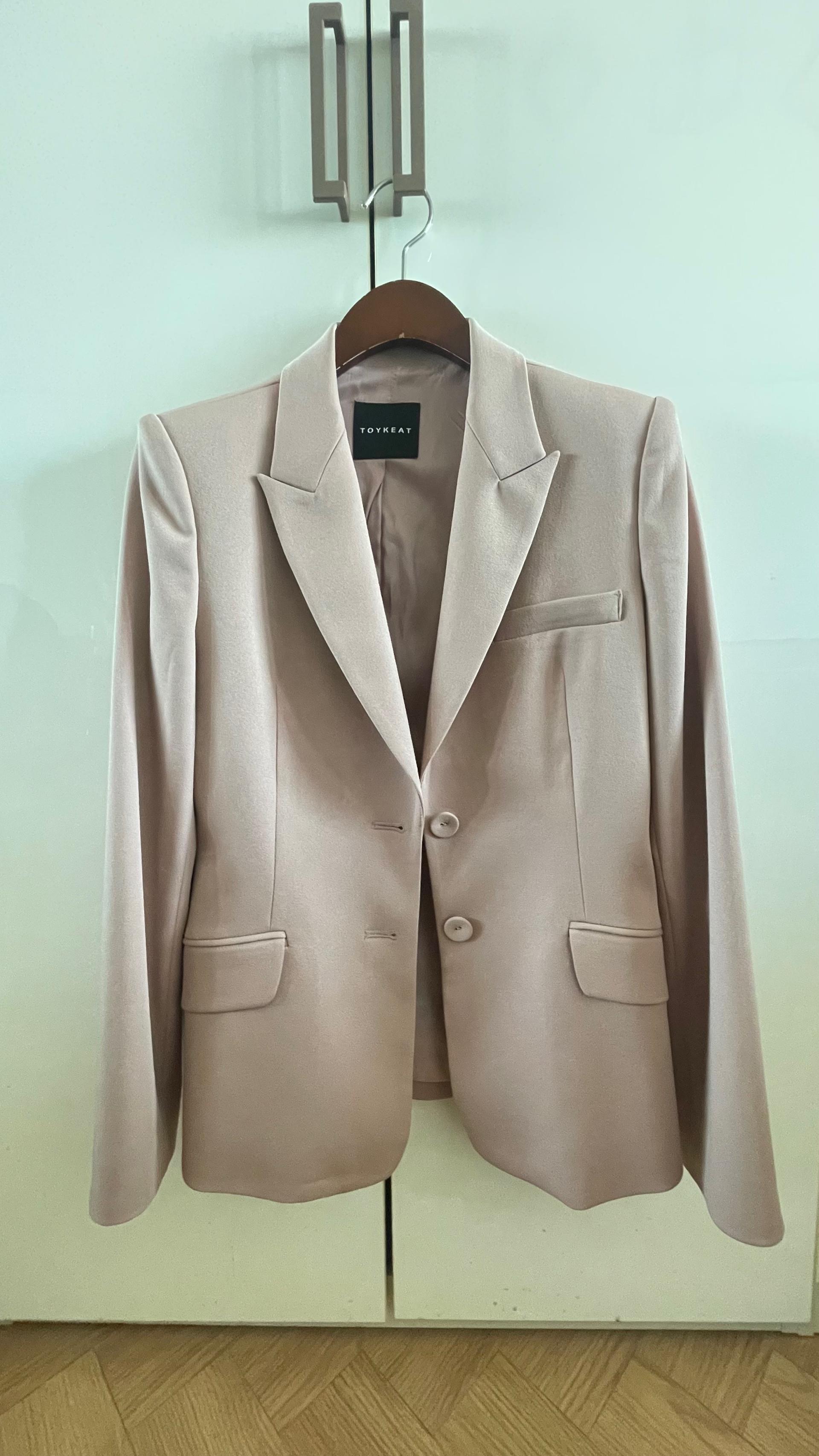 토이킷 투버튼 싱글 재킷 베이지 2
