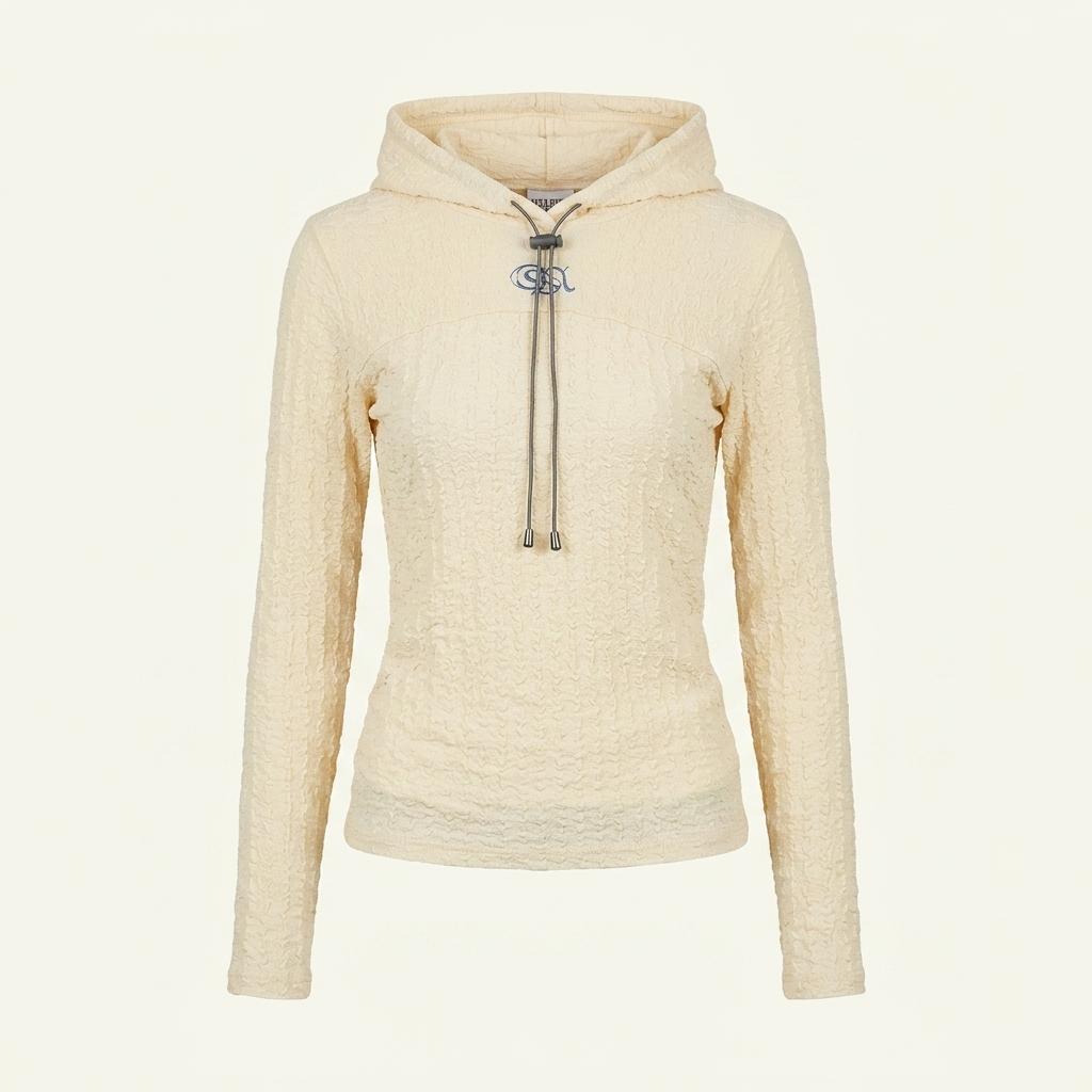 스컬프터 E-string Crinkle Hoodie Lemon 1