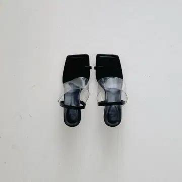 #세일 9113 PVC 8.5cm 쪼리샌들-블랙 250 4