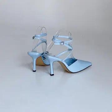 #152. 뾰족코 9cm 스트랩 샌들 230 블루 3