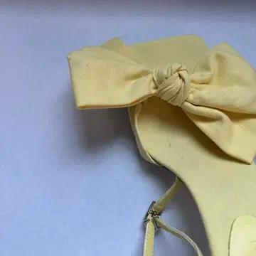 #771. 리본 8.5cm 스트랩힐 240 옐로우 11