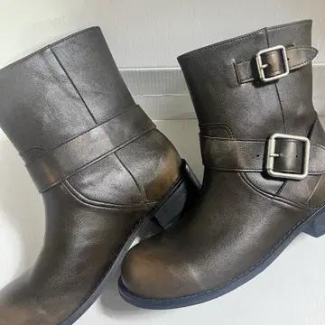 #1113 투버클 바이커 숏부츠 3.5cm 빈티지 앵클부츠 250 브라운 11