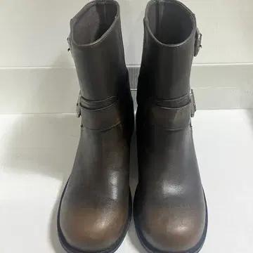 #1113 투버클 바이커 숏부츠 3.5cm 빈티지 앵클부츠 250 브라운 10