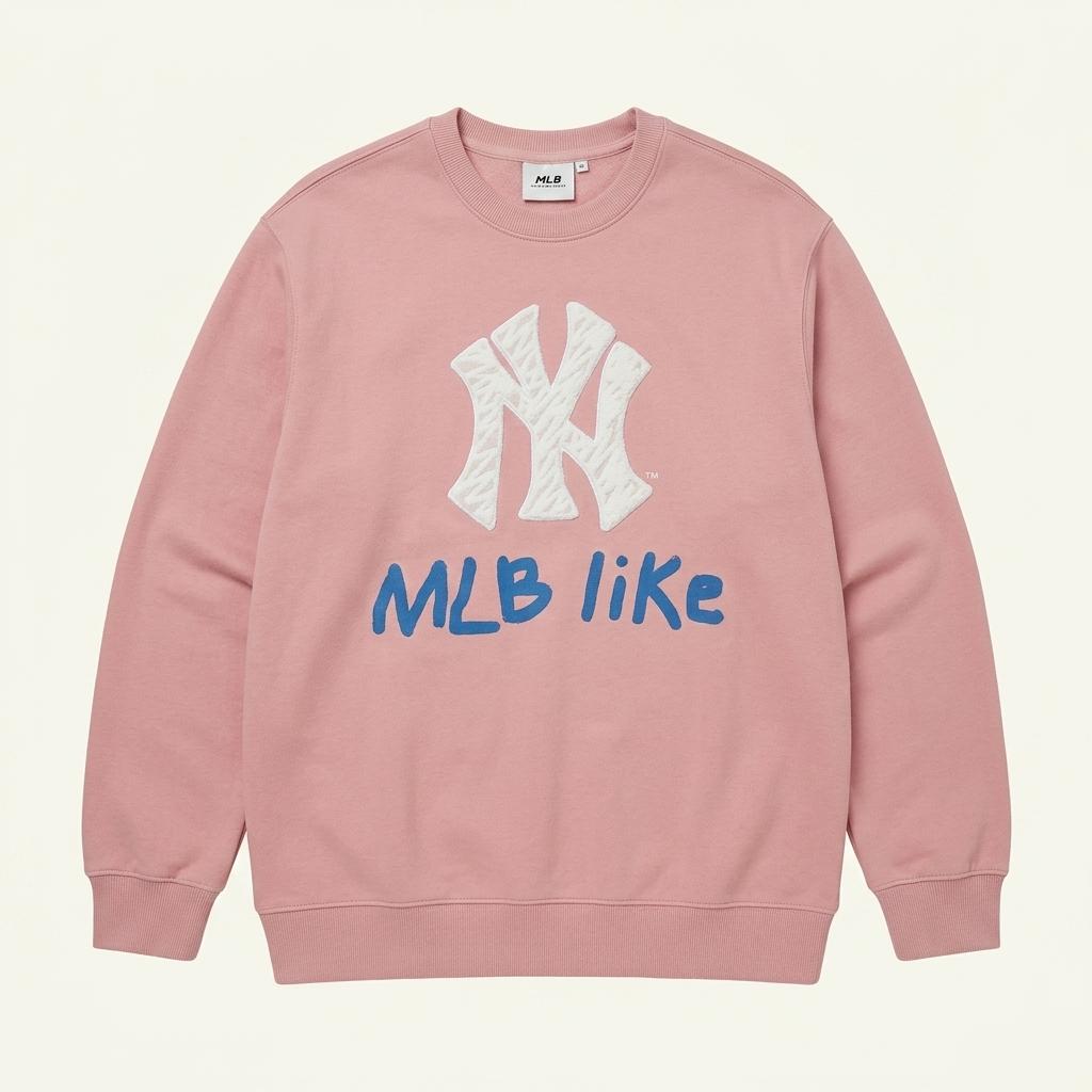 MLb 뉴욕양키스 핑크 맨투맨 1