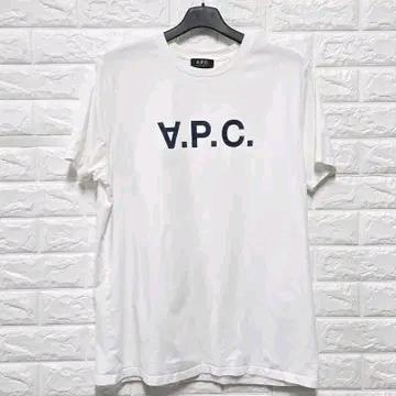 XXL A.P.C 아페쎄 화이트 빅로고 반팔 티셔츠 D49 2