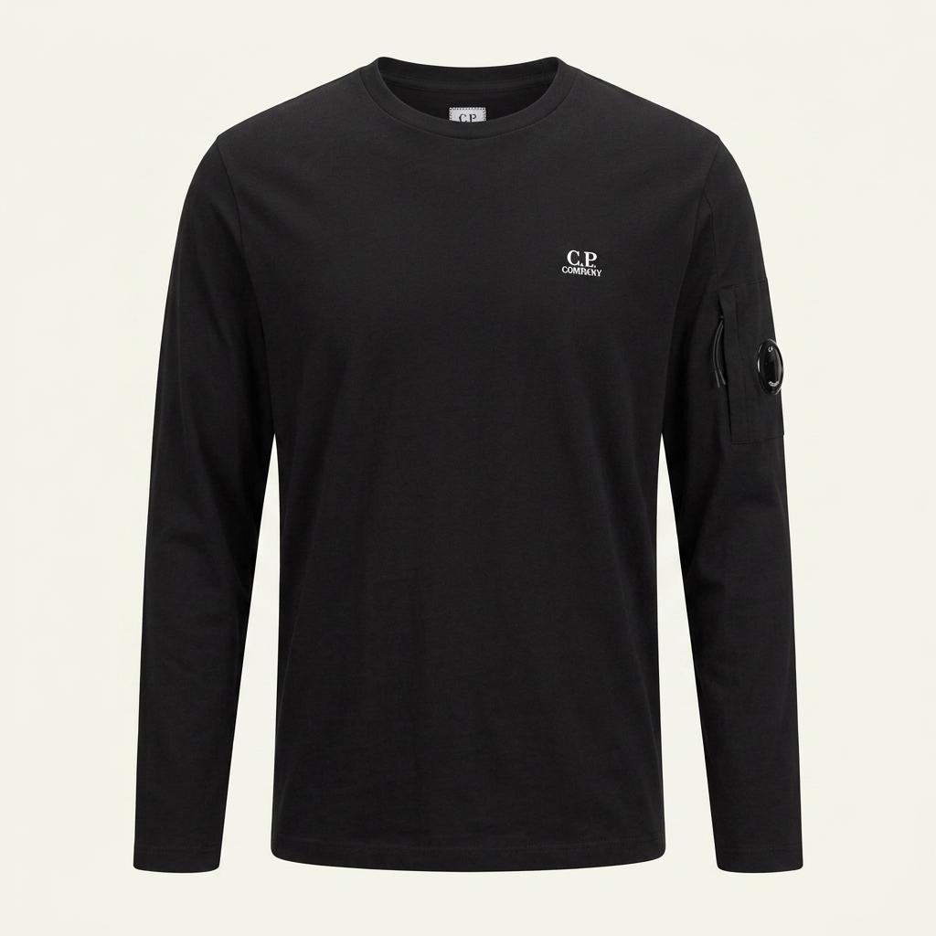 105 21s C.P COMPANY 씨피컴퍼니 블랙 라운드 티 D58 1