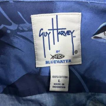 Guy Harvey 물고기 프린트 반팔 셔츠 4
